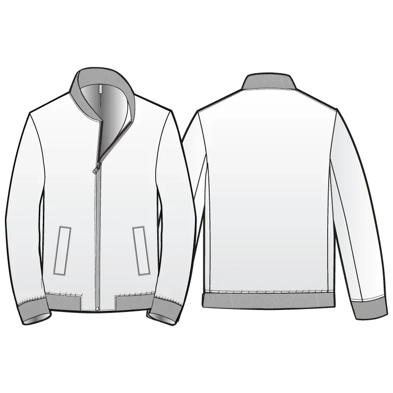 Teddy Bomber Jacket with zip closure and slanted pockets