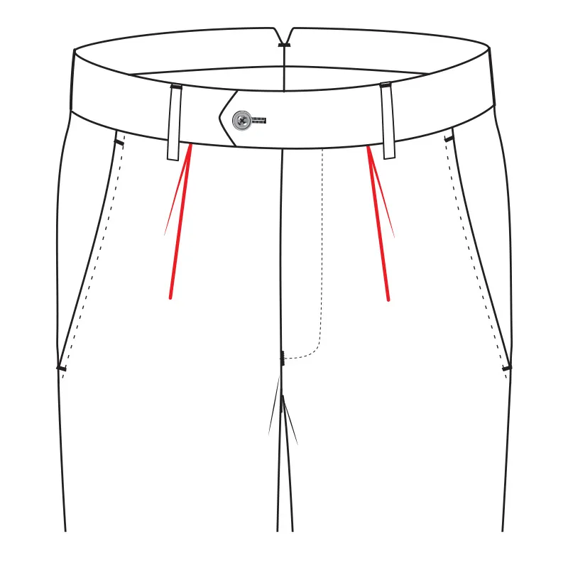 With 1 reverse pleat