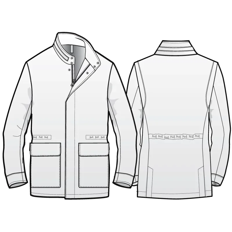 Field Jacket with patch pockets and flaps