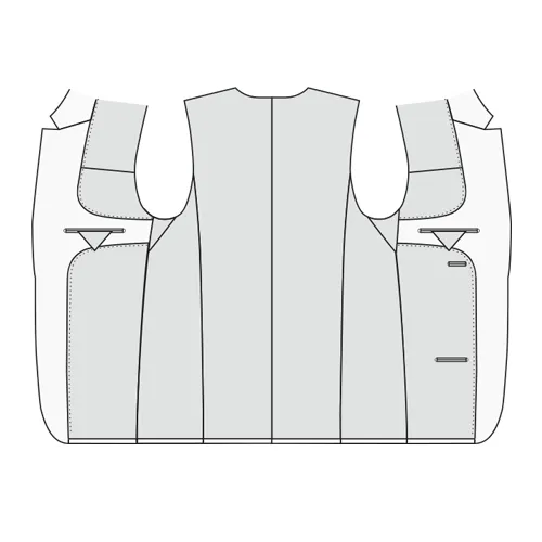 Volledig gevoerd met piano facing