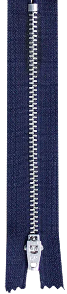Zipper Silver / Blue