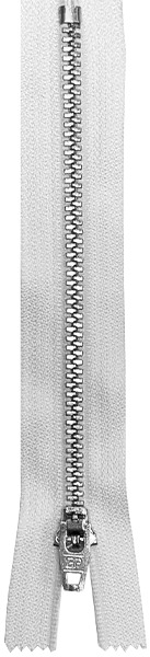 Zipper Silver / White